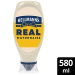 Hellmann's Real Mayonnaise Squeezy (580 ml)